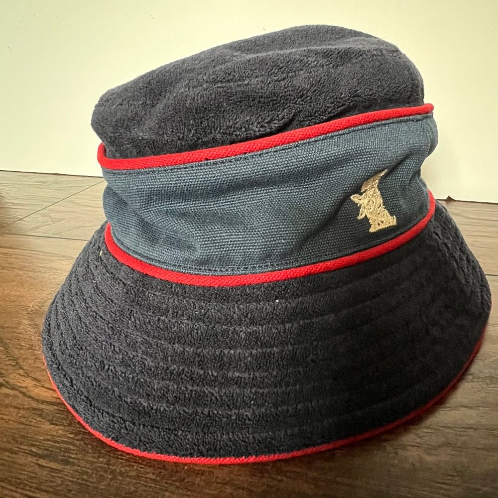 Juicy Couture Blue terry /canvas with red trim hat-NEW